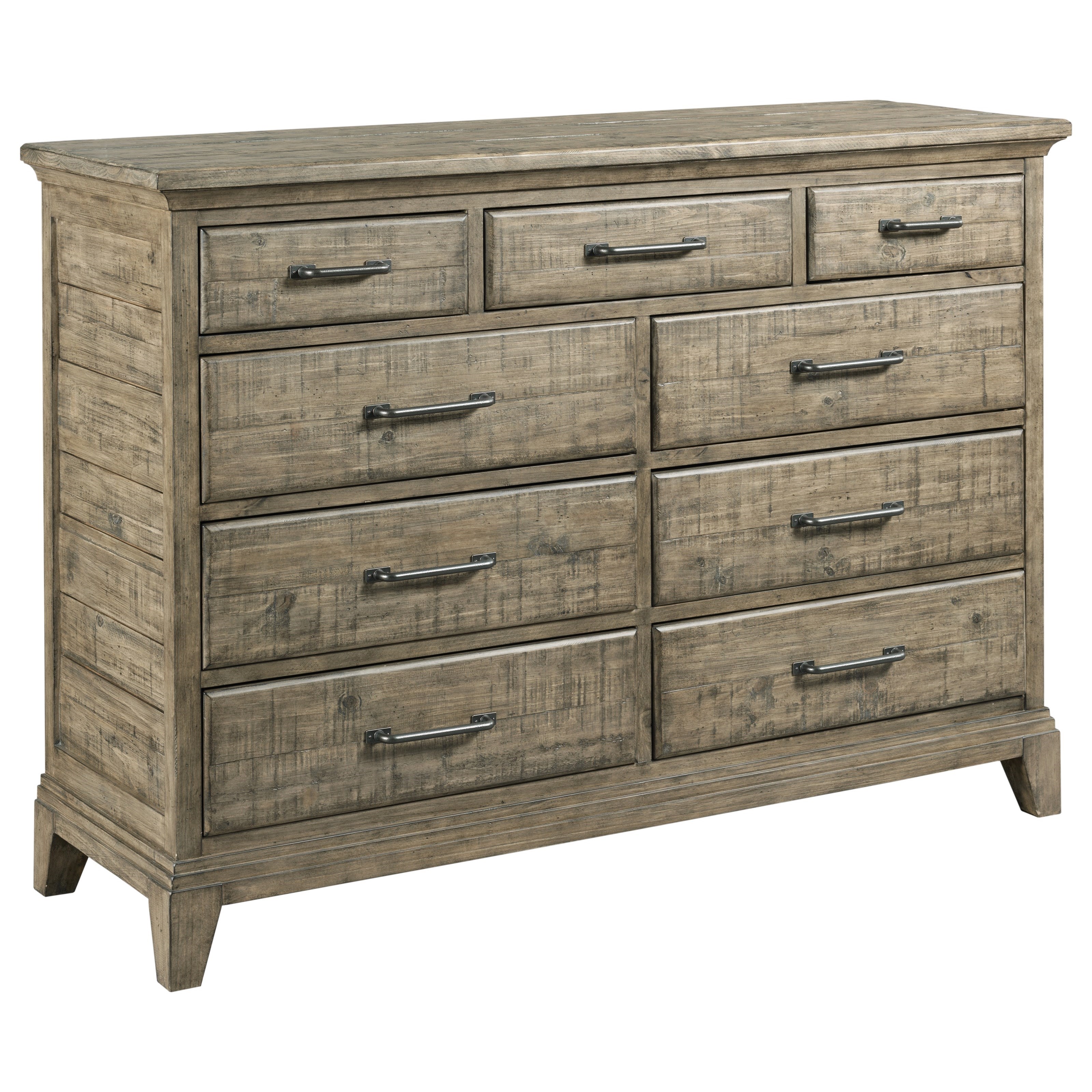 Kincaid Furniture Plank Road Westwood Solid Wood Bureau with Drop Front